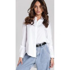Biała Koszula Good Vibes Only. Białe bluzki damskie Renee, s, bez wzorów, bez kołnierzyka, bez rękawów. Za 109,99 zł.
