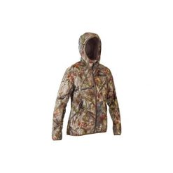 Kurtka myśliwska WTP 500 camo damska. Brązowe kurtki sportowe damskie SOLOGNAC, bez wzorów, z poliesteru, bez kaptura. Za 299,99 zł.