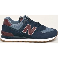 New Balance - Buty ML574SPO. Niebieskie sneakersy męskie New Balance, ze skóry, na sznurówki. W wyprzedaży za 269,90 zł.