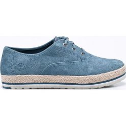 Timberland - Tenisówki Eivissa Leather Sea. Niebieskie tenisówki damskie Timberland, z materiału. W wyprzedaży za 269,90 zł.