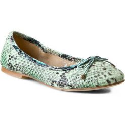 Baleriny damskie: Baleriny BAYLA – 1611-2 Light Green/Black