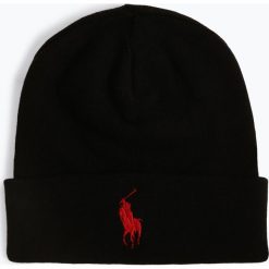 Polo Ralph Lauren - Czapka męska, czarny. Czarne czapki męskie Polo Ralph Lauren, z haftami, z bawełny, klasyczne. Za 179,95 zł.