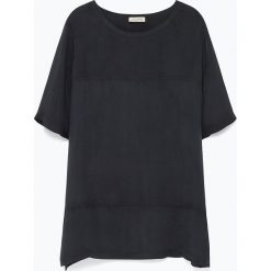 Koszulka "Nonogarden" w kolorze antracytowym. Szare koszulki damskie American Vintage, s, bez wzorów, z okrągłym kołnierzem. W wyprzedaży za 171,95 zł.