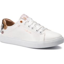 Sneakersy DOCKERS - 44MA206-610593 White/Rose. Białe półbuty damskie marki DOCKERS, bez wzorów, ze skóry ekologicznej, bez obcasa, na płaskiej podeszwie, bez zapięcia. Za 189,00 zł.