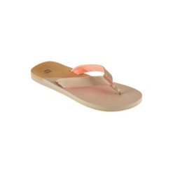 Japonki TO 550 damskie. Pomarańczowe buty sportowe damskie OLAIAN, w paski, z poliesteru, bez kołnierzyka. Za 49,99 zł.