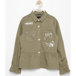 Kurtki dziewczęce: Katana z napisami – Khaki