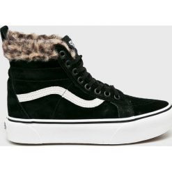Vans - Trampki. Czarne trampki i tenisówki damskie marki Vans, ze skóry, na sznurówki. W wyprzedaży za 419,90 zł.