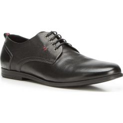 Buty męskie. Czarne półbuty męskie Wittchen, na co dzień, na lato, bez wzorów, ze skóry, z otwartym noskiem, bez zapięcia. W wyprzedaży za 279,90 zł.