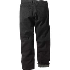 Dżinsy ocieplane "CLASSIC FIT" bonprix czarny. Czarne jeansy męskie regular bonprix. Za 124,99 zł.