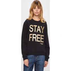 Trussardi Jeans - Bluza. Czarne bluzy damskie Trussardi Jeans, s, z aplikacjami, z bawełny, bez rękawów, bez kaptura. W wyprzedaży za 329,90 zł.
