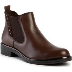 Sztyblety CAPRICE - 9-25325-23 Dk Brown Comb 329. Pomarańczowe kozaki damskie Caprice, ze skóry, bez obcasa, bez zapięcia. W wyprzedaży za 249,00 zł.