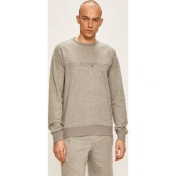 Emporio Armani - Bluza. Niebieskie bluzy męskie Emporio Armani, s, z nadrukiem, z elastanu, z okrągłym kołnierzem, bez rękawów, bez kaptura. W wyprzedaży za 239,90 zł.