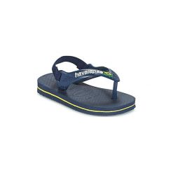 Japonki Dziecko Havaianas BABY BRASIL LOGO. Niebieskie klapki chłopięce Havaianas. Za 79,00 zł.