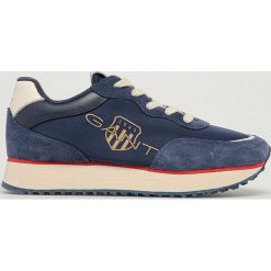 Gant - Buty Bevinda. Niebieskie buty sportowe damskie GANT, bez wzorów, ze skóry, sportowe. Za 399,90 zł.