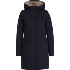 Parka Lacoste BF2040. Niebieskie kurtki damskie Lacoste, na zimę, bez wzorów, z bawełny, bez kaptura. W wyprzedaży za 979,00 zł.