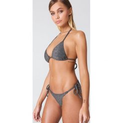 Stroje dwuczęściowe damskie: NA-KD Swimwear Dół bikini Sparkle Triangle – Silver