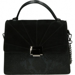 Torba - 100-183-O SCN. Szare torebki klasyczne damskie Venezia, ze skóry. Za 399,00 zł.