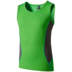 Koszulki sportowe męskie: Odlo Koszulka męska Singlet CHIP zielona r. XXL (346582)