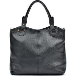 Torebki klasyczne damskie: Skórzana torebka w kolorze czarnym – 28 x 39 x 13 cm