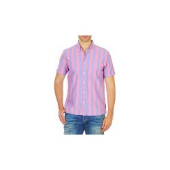 Koszule z krótkim rękawem Ben Sherman BEMA00487S. Różowe koszule męskie Ben Sherman, s, bez wzorów, bez kołnierzyka, z krótkim rękawem. Za 311,20 zł.