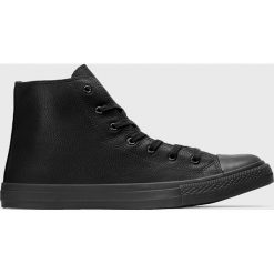 Kazar Studio - Trampki. Czarne trampki męskie Kazar Studio, bez wzorów, ze skóry ekologicznej, na sznurówki. Za 259,90 zł.