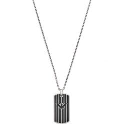 Emporio Armani - Naszyjnik. Szare naszyjniki męskie Emporio Armani, metalowe. Za 589,90 zł.
