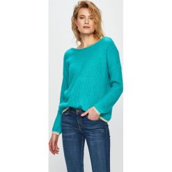 Answear - Sweter. Niebieskie swetry oversize damskie marki ANSWEAR, s, z wiskozy, z okrągłym kołnierzem. Za 149,90 zł.