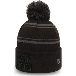 New Era Czapka zimowa Czarny. Czarne czapki męskie New Era, na zimę, z haftami, z materiału. Za 128,95 zł.