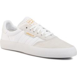 Buty adidas - 3MC EG2763 Crywht/Ftwwht/Goldmt. Brązowe półbuty męskie Adidas, na co dzień, bez wzorów, ze skóry, bez zapięcia. Za 269,00 zł.