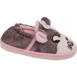 Kapcie dziecięce Bobbi-Shoes szare. Szare kapcie dziewczęce Bobbi-Shoes, z materiału. Za 39,90 zł.