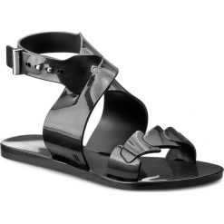 Sandały MELISSA - Wonderful + Jason Wu A 31855 Black 01003. Czarne klapki damskie Melissa, bez wzorów, z tworzywa sztucznego, bez obcasa. W wyprzedaży za 179,00 zł.