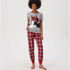 Dwuczęściowa piżama Minnie Mouse - Jasny szary. Szare piżamy damskie Sinsay, xl, z motywem z bajki, bez rękawów. Za 49,99 zł.