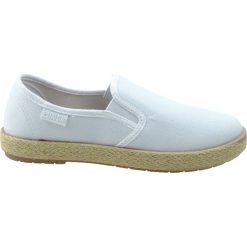 Espadryle damskie BIG STAR DD274015, Kolor biały. Białe espadryle damskie BIG STAR, bez wzorów, bez obcasa. Za 79,99 zł.