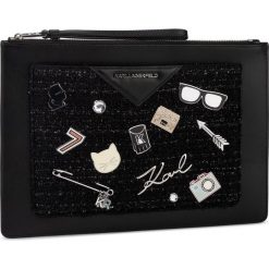 Saszetka KARL LAGERFELD - 96KW3207 Black. Czarne saszetki damskie ze skóry, młodzieżowe. W wyprzedaży za 519,00 zł.