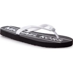 Japonki MICHAEL MICHAEL KORS - Mk Flip Flop 40S9MKFA4Q Opticwht/Blk. Białe klapki damskie MICHAEL Michael Kors, bez wzorów, z tworzywa sztucznego, bez obcasa. Za 199,00 zł.