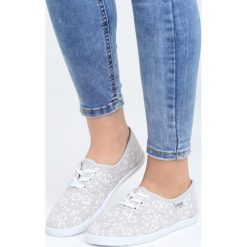 Szare Tenisówki Rock Me Out. Szare tenisówki damskie marki Born2be, w kwiaty. Za 39,99 zł.