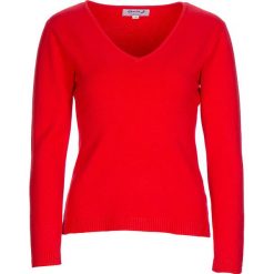 Sweter w kolorze czerwonym. Czerwone swetry damskie Cachemire Closet, xl, bez wzorów, z wełny, bez rękawów, bez kaptura. W wyprzedaży za 154,95 zł.