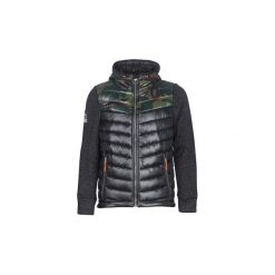 Kurtki pikowane Superdry STORM HYBRID CHEVRON CLR BLOCK ZIPHOOD. Czarne kurtki męskie marki Superdry, s, bez wzorów, bez kaptura. Za 529,00 zł.