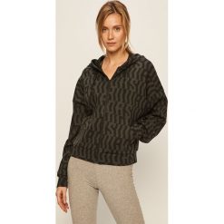 Adidas Performance - Bluza. Czarne bluzy damskie adidas Performance, s, bez wzorów, z bawełny, bez rękawów, z kapturem. Za 269,90 zł.