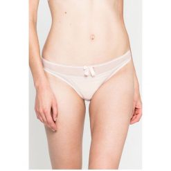 Guess Jeans - Stringi. Szare stringi Guess Jeans, l, z aplikacjami, z elastanu. W wyprzedaży za 29,90 zł.