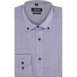 Koszula bexley 2444 długi rękaw slim fit niebieski. Niebieskie koszule męskie Recman, m, bez wzorów, bez kołnierzyka, z długim rękawem. Za 89,99 zł.