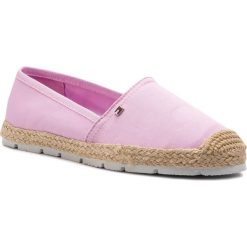 Espadryle TOMMY HILFIGER - Basic Sporty Flat Espadrille FW0FW04041 Pink Lavender 518. Różowe espadryle damskie TOMMY HILFIGER, bez wzorów, ze skóry ekologicznej, bez obcasa, na płaskiej podeszwie. W wyprzedaży za 199,00 zł.