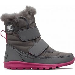 Sorel Buty Dziecięce Zimowe Whitney Velcro-Quarry. Buty dziewczęce zimowe Sorel, bez zapięcia. Za 322,00 zł.