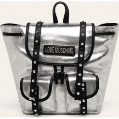 Love Moschino - Plecak. Szare plecaki damskie Love Moschino, bez wzorów, z bawełny. W wyprzedaży za 629,90 zł.