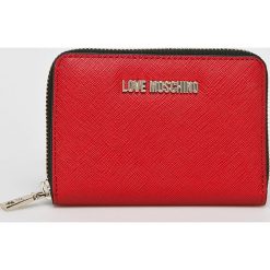 Love Moschino - Portfel. Czerwone portfele damskie Love Moschino, bez wzorów, z materiału. Za 329,90 zł.