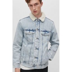 Jeansowa kurtka sherpa -. Kurtki męskie Reserved, s, bez wzorów, z jeansu, bez kaptura. Za 169,99 zł.