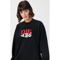 Diesel F-Ang Bluza Czarny. Czarne bluzy damskie Diesel, s, z haftami, z bawełny, bez rękawów, bez kaptura. Za 581,95 zł.