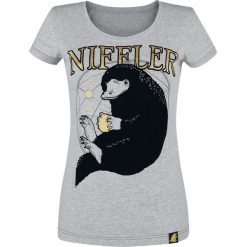 Fantastic Beasts Grindelwalds Verbrechen - Niffler Koszulka damska jasnoszary. Szare koszulki damskie marki Fantastic Beasts, l, z nadrukiem, retro, z okrągłym kołnierzem. Za 79,90 zł.
