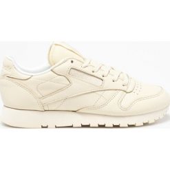 Reebok Classic - Buty. Żółte buty sportowe damskie Reebok Classic, bez wzorów, ze skóry, sportowe, reebok classic. W wyprzedaży za 219,90 zł.