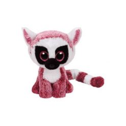 Przytulanki i maskotki: Beanie Boos Leeann – Różowy Lemurek 15 cm 37225 Maskotka TY INC